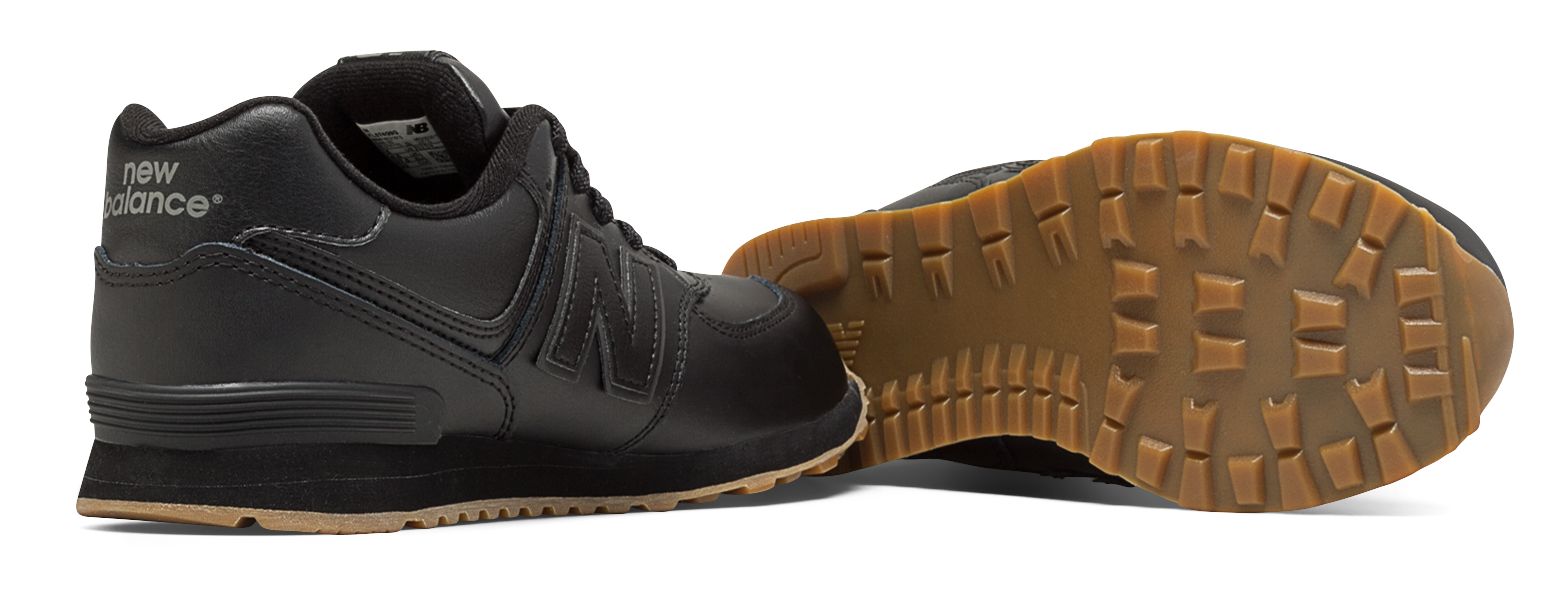 New Balance 574 Leather, Black